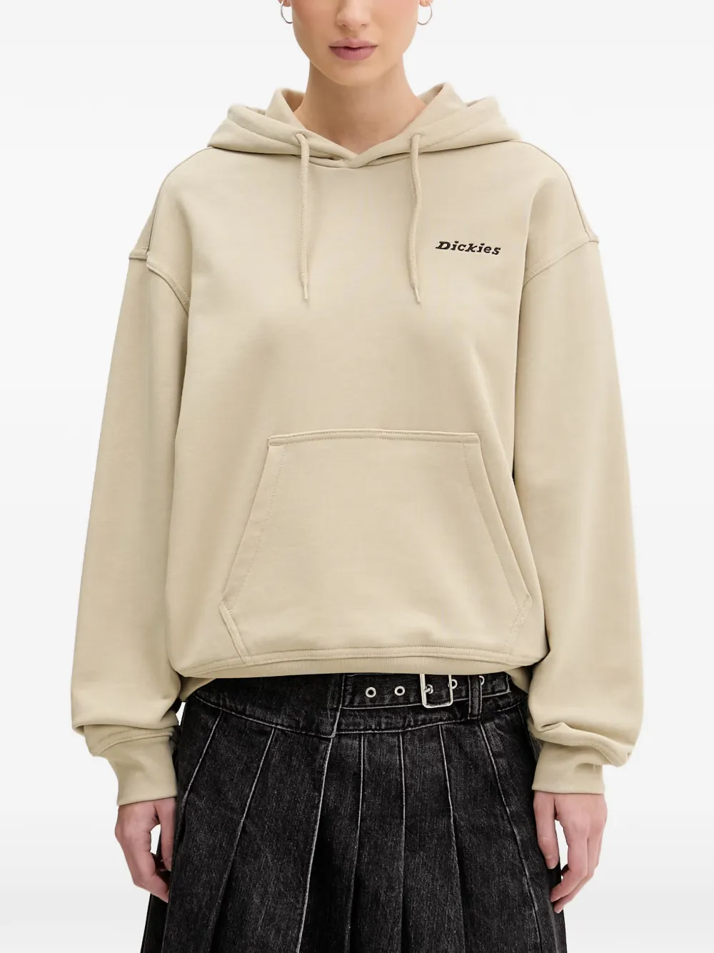 DICKIES Loretto logo-embroidered hoodie - Nude