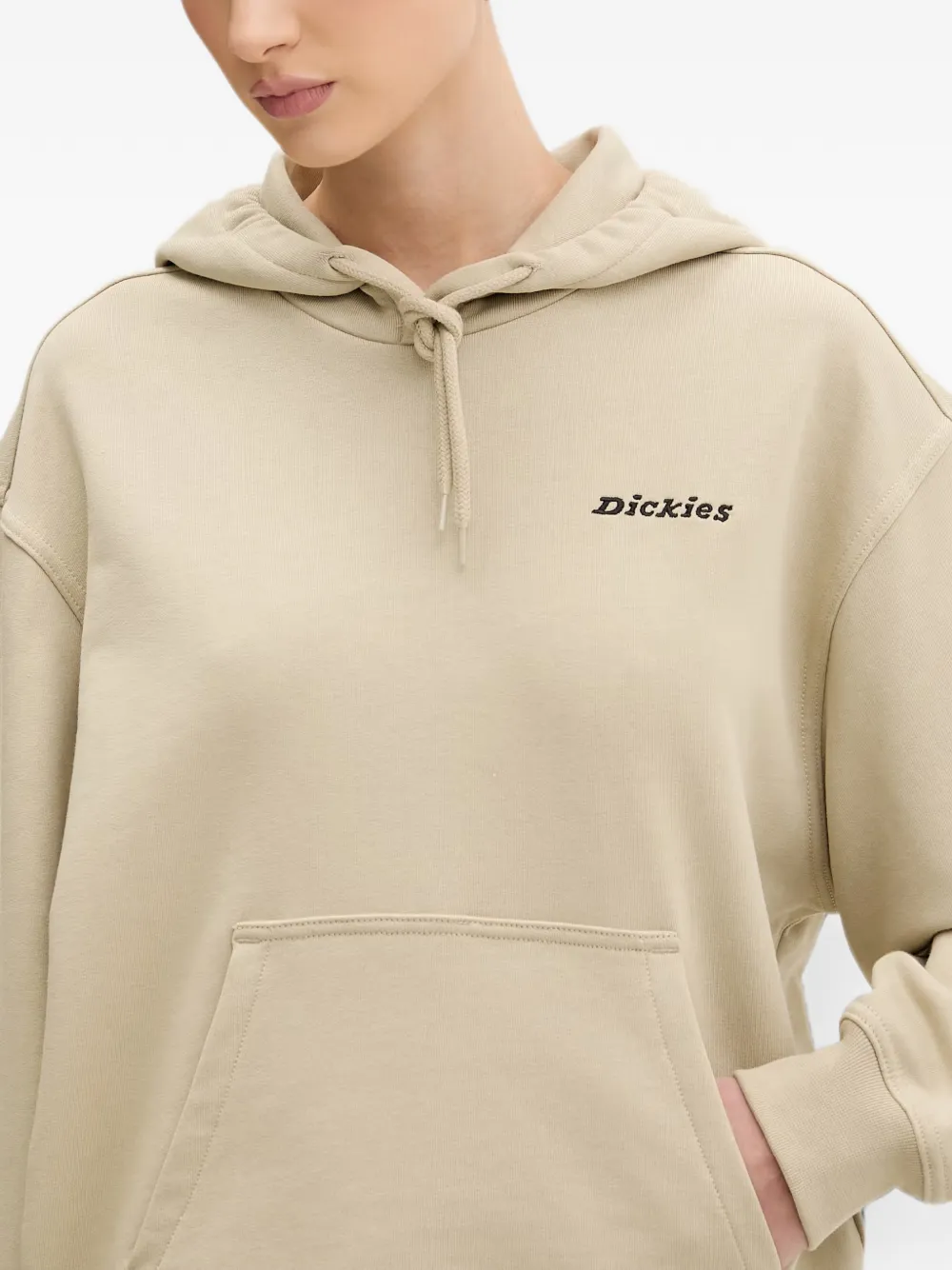 DICKIES Loretto hoodie met geborduurd logo Beige