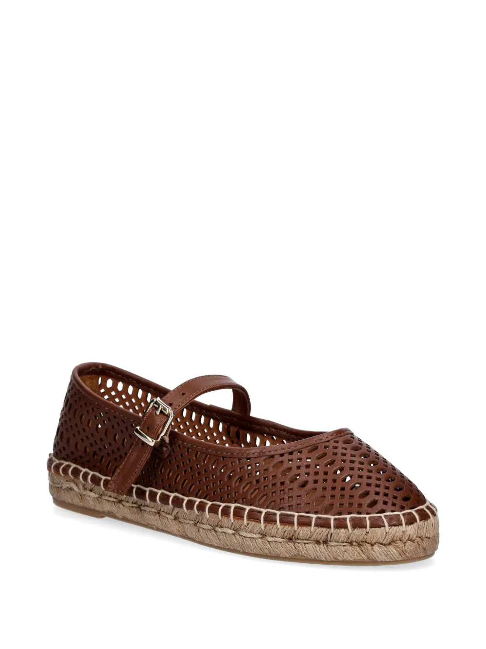 BILLI BI perforated leather espadrilles Bruin