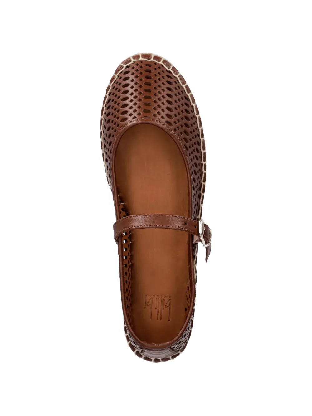 BILLI BI perforated leather espadrilles Bruin
