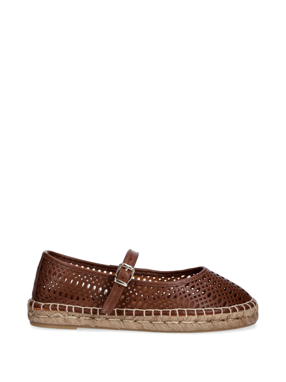 BILLI BI perforated leather espadrilles Bruin
