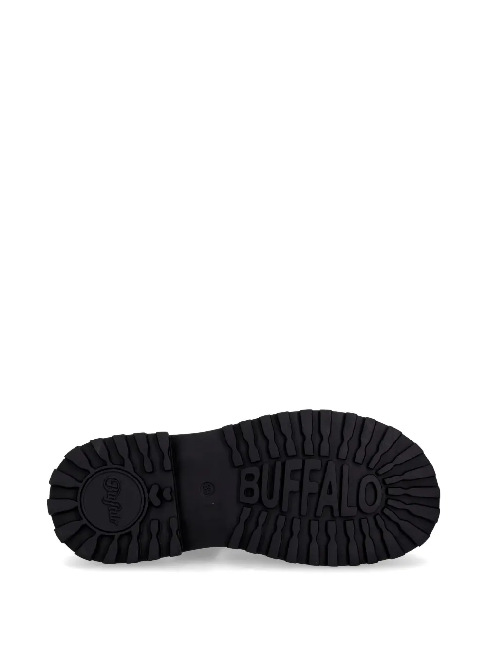 Buffalo Pluto gekooide sandalen met gespsluiting Zwart