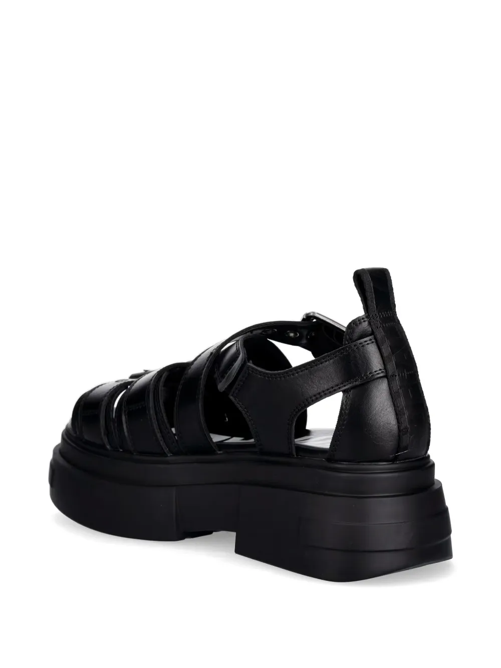 Buffalo Bolt sandalen met plateauzool en gespbandje Zwart