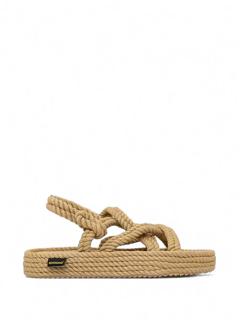 Bohonomad Bodrum Rope-detailed Platform Sandals In Nude