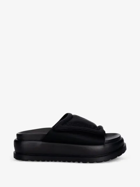 Buffalo sandalias Palma con logo en relieve y plataforma