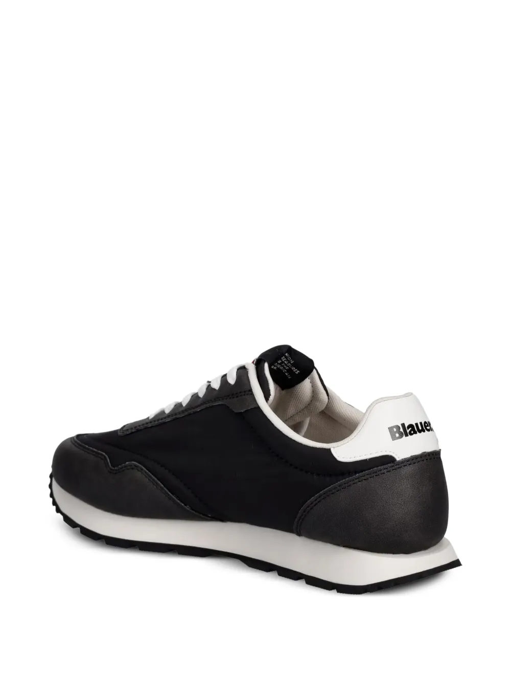 Blauer Falcon 01 logo-print panelled sneakers Zwart