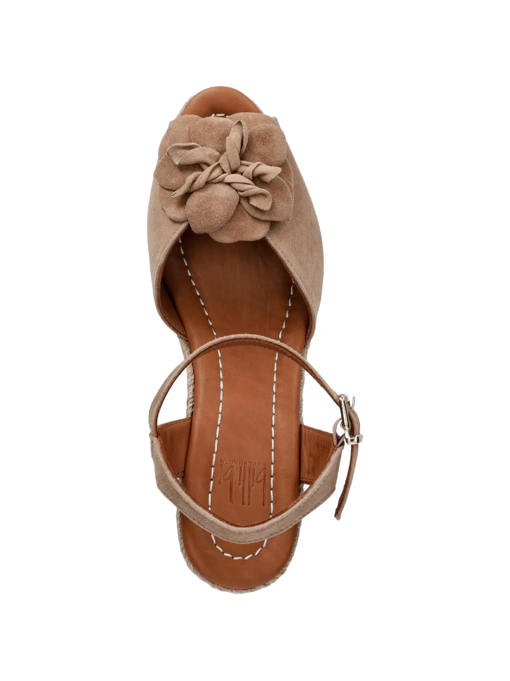 BILLI BI floral-applique wedge espadrilles Beige