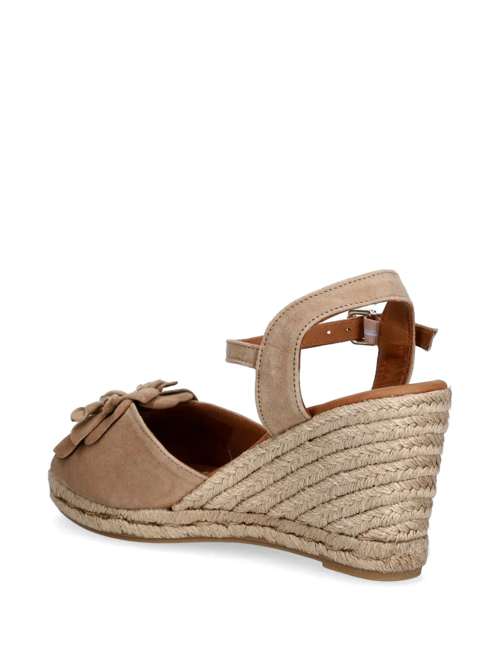 BILLI BI floral-applique wedge espadrilles Beige