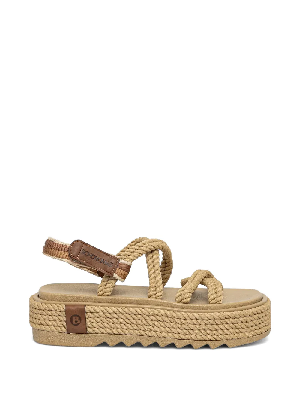 BOHONOMAD Tahiti rope-detail platform espadrilles - Nude