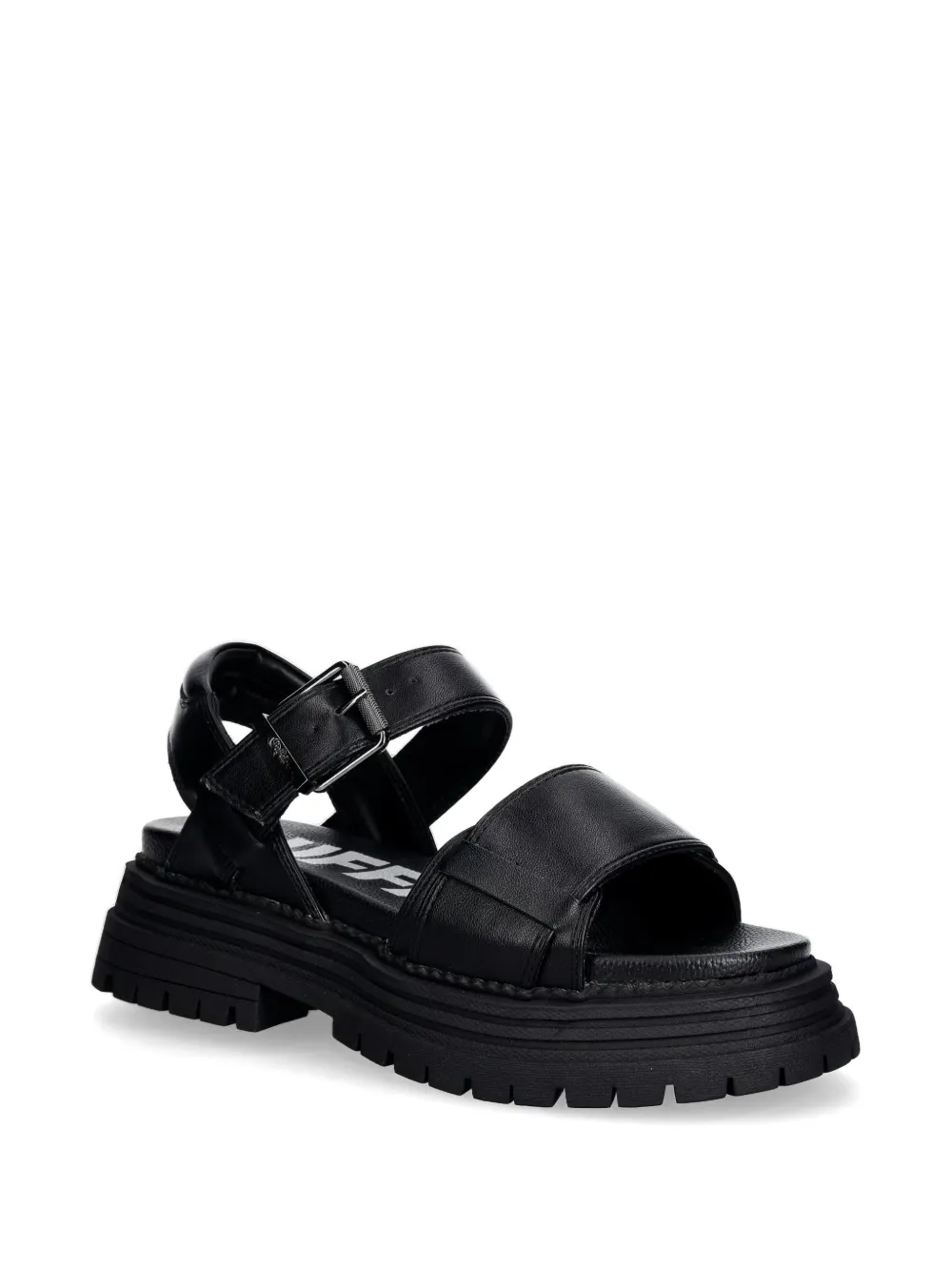 Buffalo Lennox sandalen met chunky zool en gespsluiting Zwart