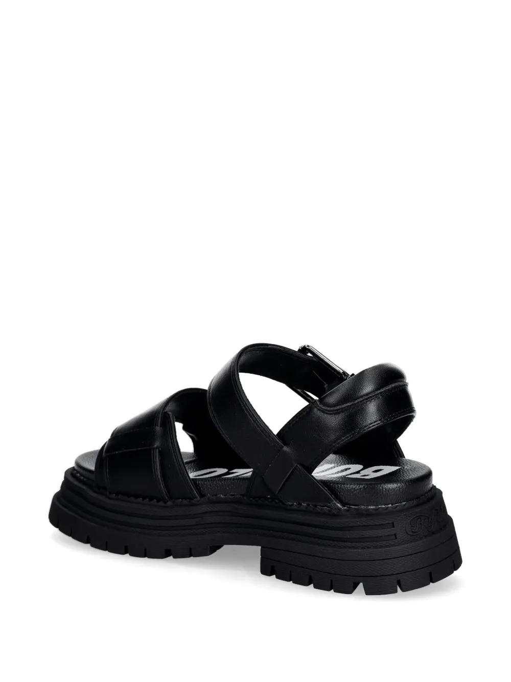 Buffalo Lennox sandalen met chunky zool en gespsluiting Zwart