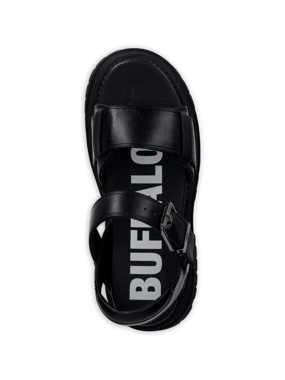 Buffalo Lennox sandalen met chunky zool en gespsluiting Zwart