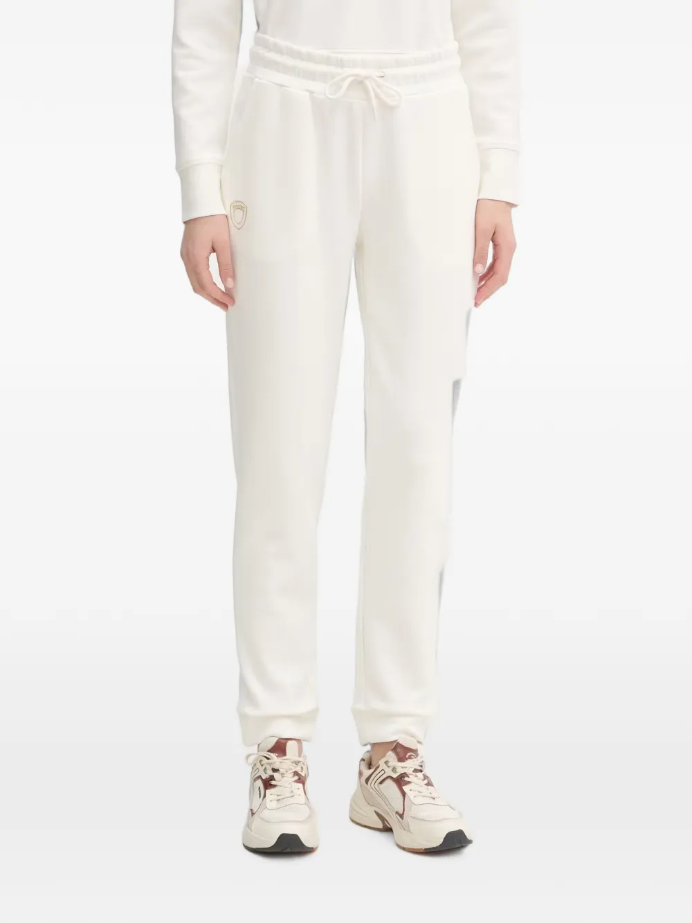 Blauer Madison Logo-plaque Drawstring Track Pants In White