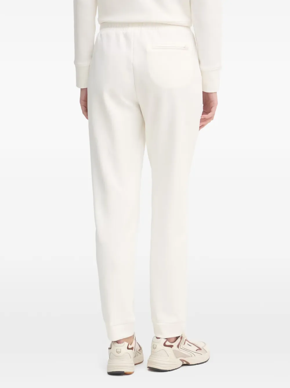 Blauer Madison logo-plaque drawstring track pants Wit