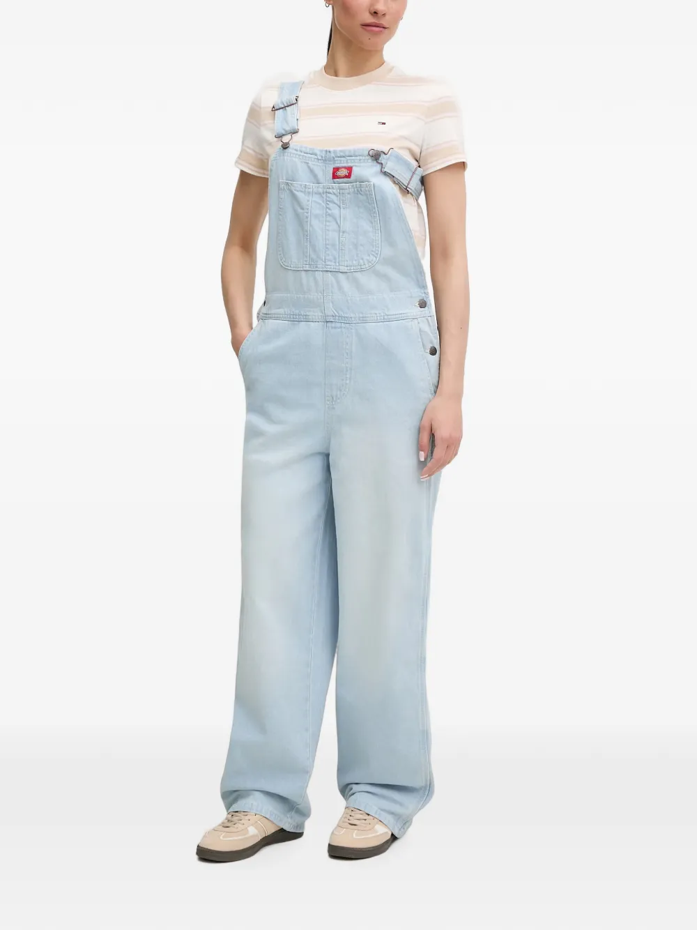 DICKIES Denim tuinbroek met opgestikte zak Blauw