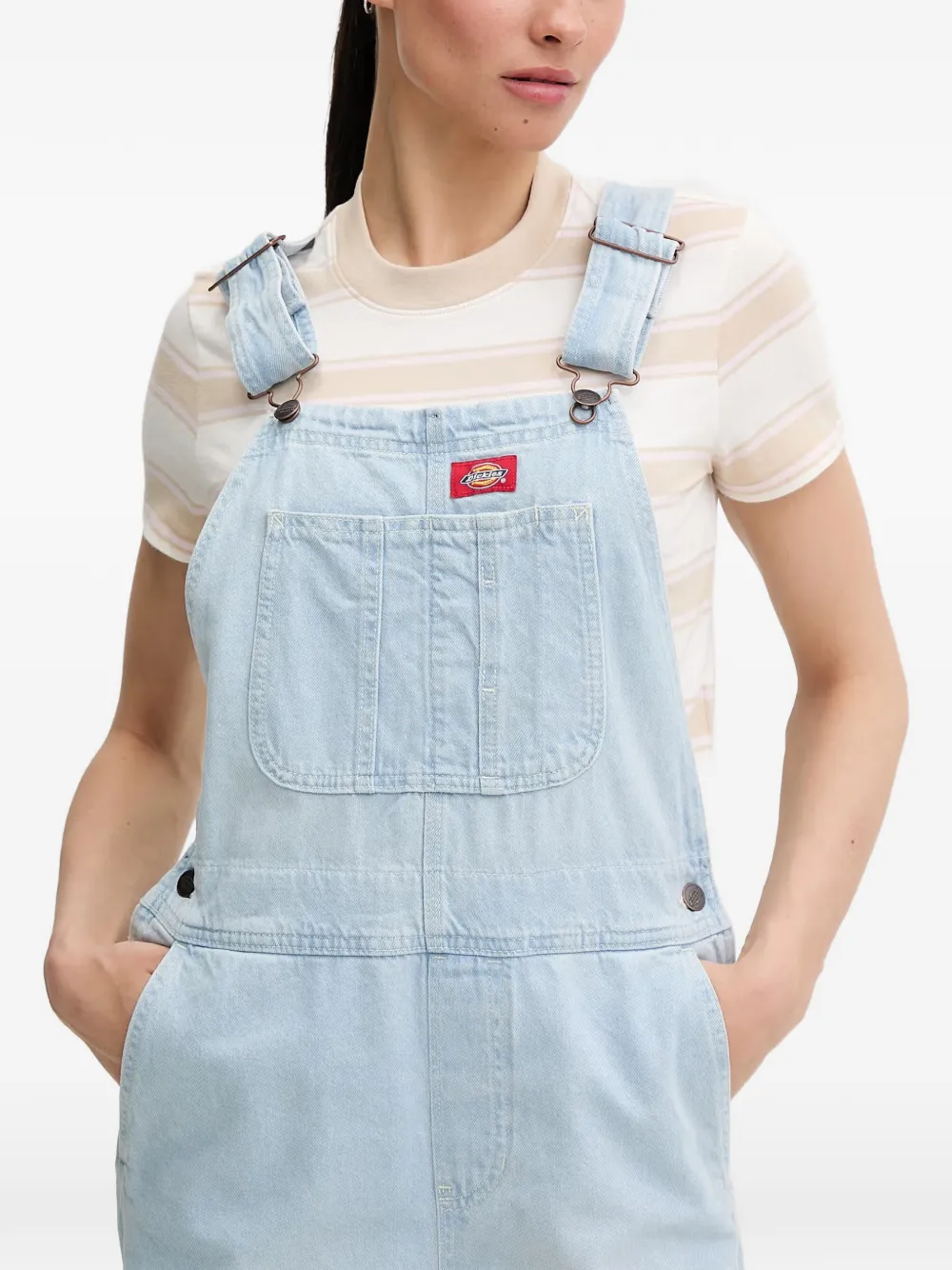 DICKIES Denim tuinbroek met opgestikte zak Blauw