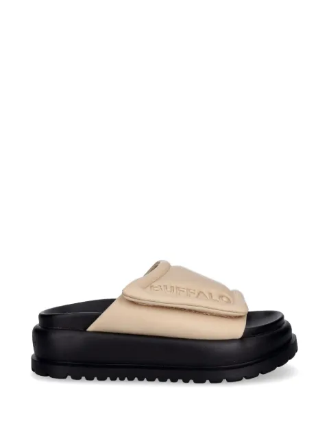 Buffalo logo-debossed touch-strap sandals