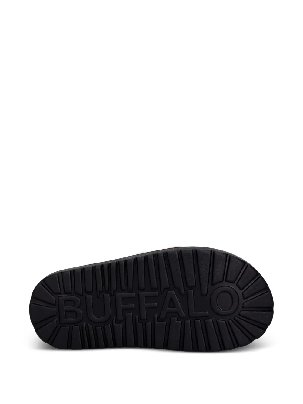 Buffalo logo-debossed touch-strap sandals Beige