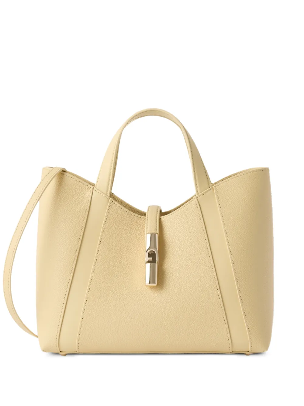 Furla sac cabas Goccia en cuir grainé - Tons neutres Furla sac cabas Goccia en cuir grainé - Tons neutres