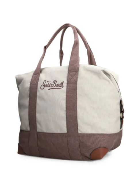 MC2 Saint Barth Travel logo-embroidered canvas duffle bag