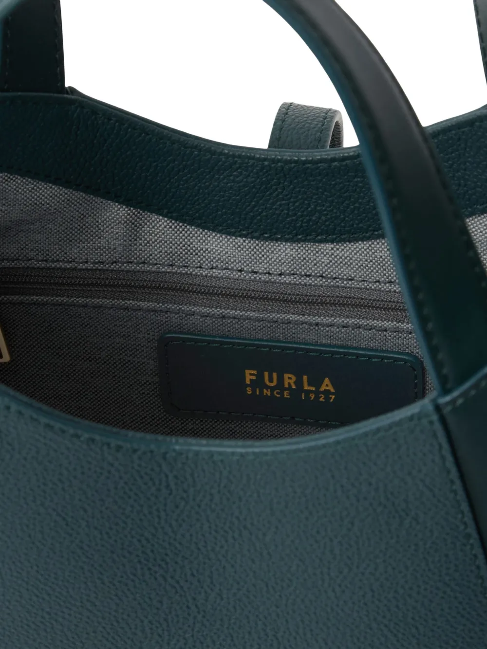 Furla Goccia kleine leren shopper Groen