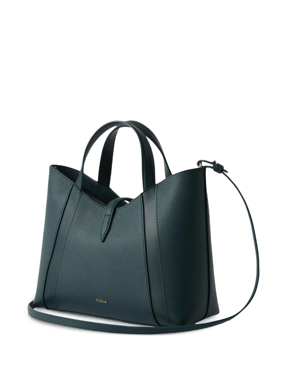 Furla Goccia kleine leren shopper Groen