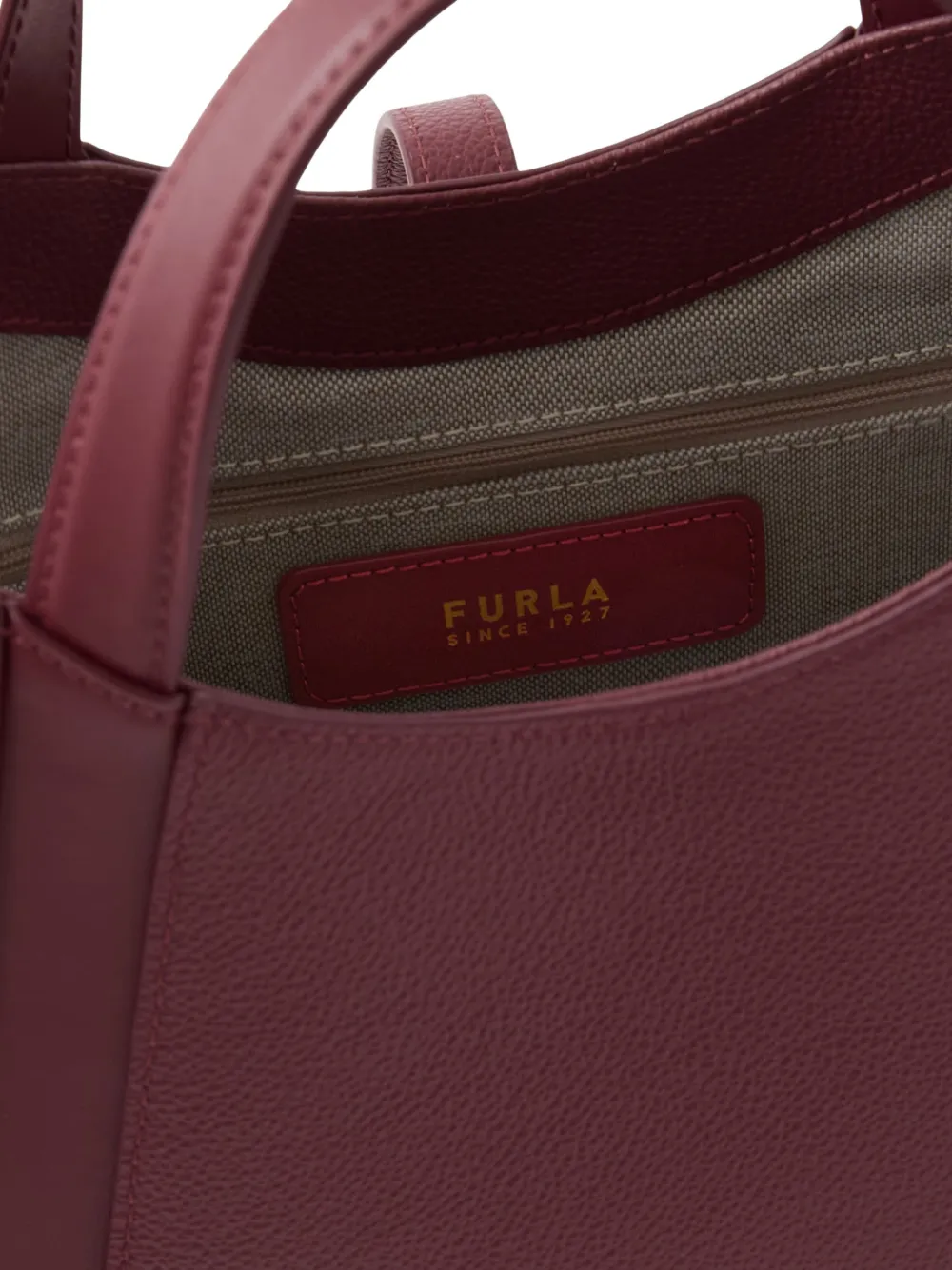 Furla Goccia kleine leren shopper Rood
