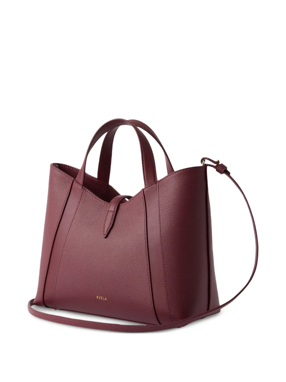 Furla Goccia kleine leren shopper Rood
