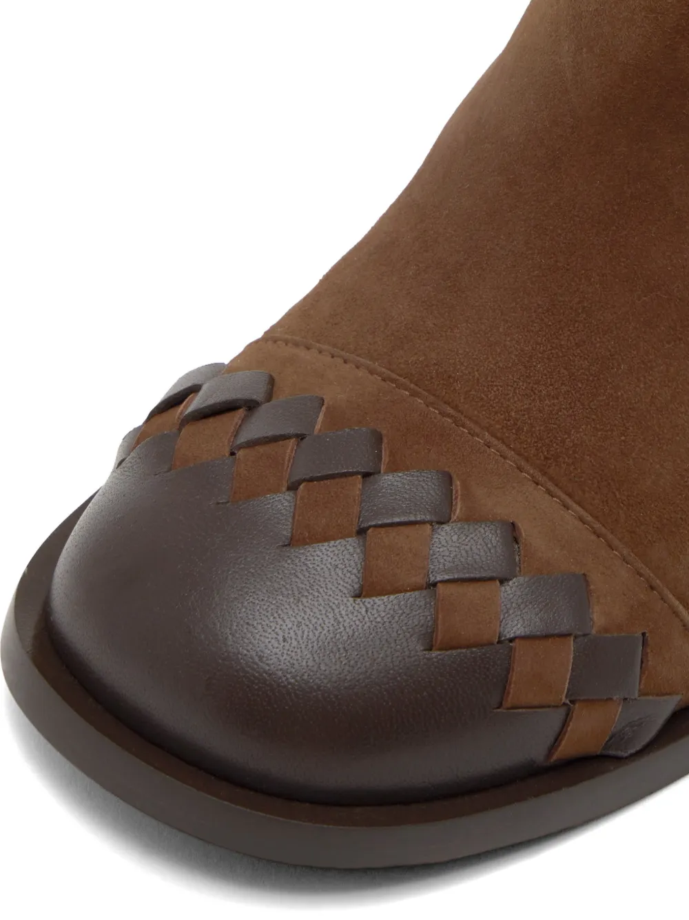 Castañer Nadia braided ankle boots Bruin