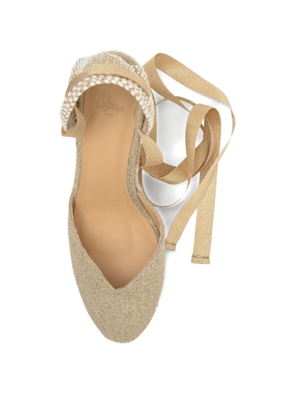 Castañer Chiara metallic espadrilles Beige