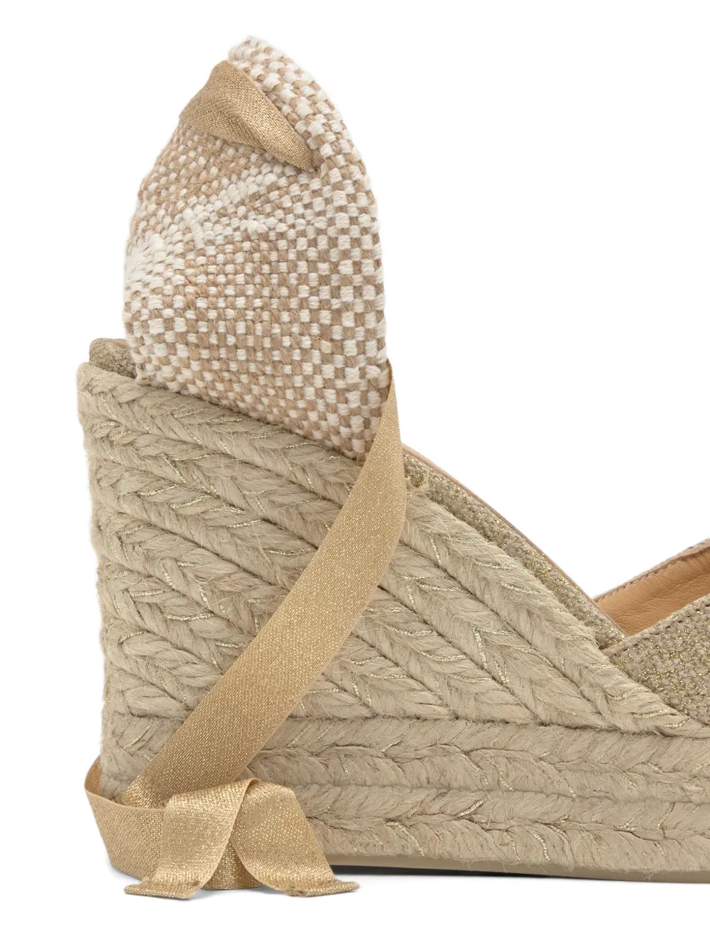 Castañer Chiara metallic espadrilles Beige