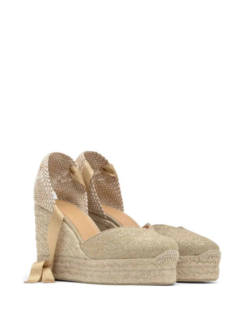 Castañer Chiara metallic espadrilles Beige