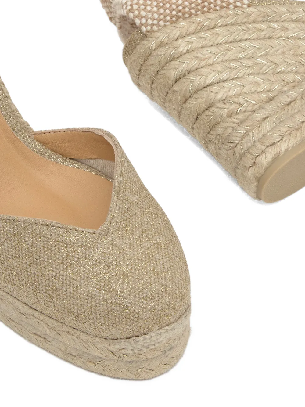 Castañer Chiara metallic espadrilles Beige