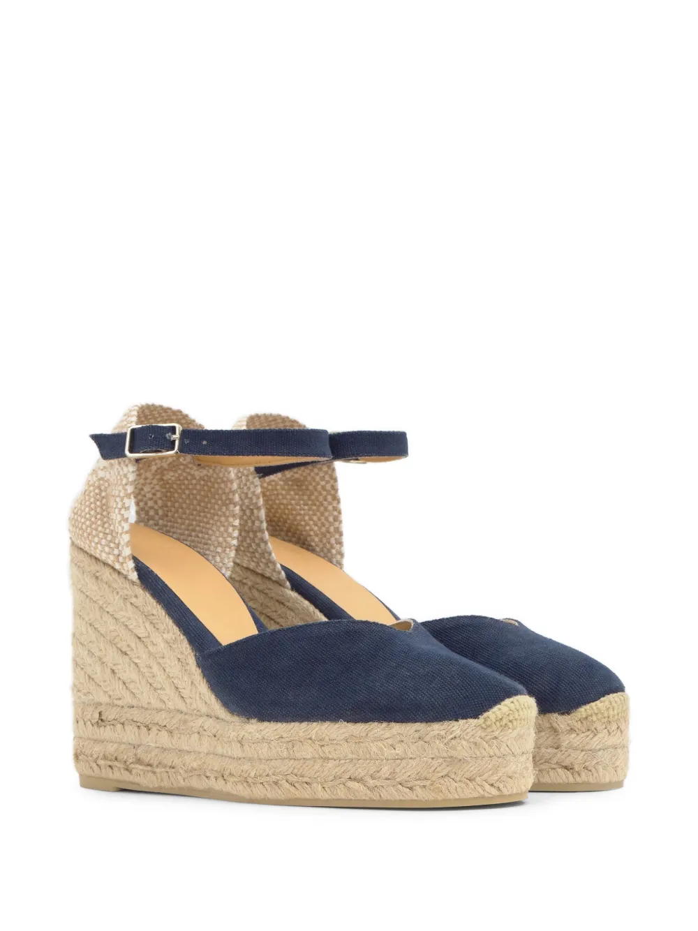 Castañer Chiarita espadrilles met sleehak Blauw