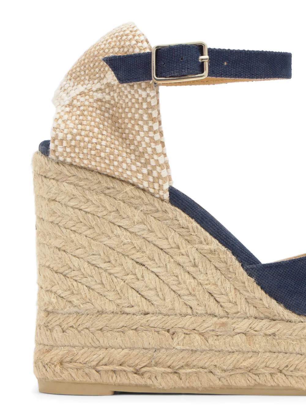 Castañer Chiarita espadrilles met sleehak Blauw