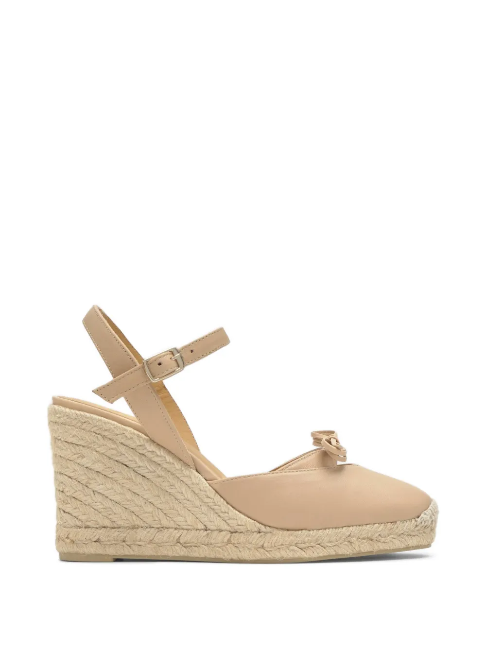 Castañer Cyra bow-detail wedge espadrilles - Nude