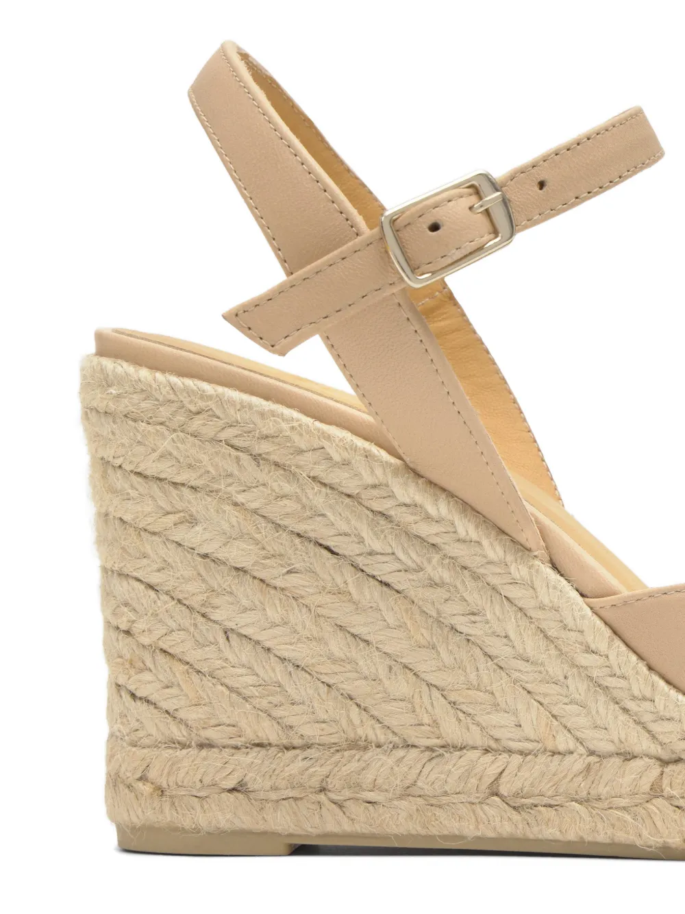 Castañer Cyra espadrilles met sleehak en strik-detail Beige