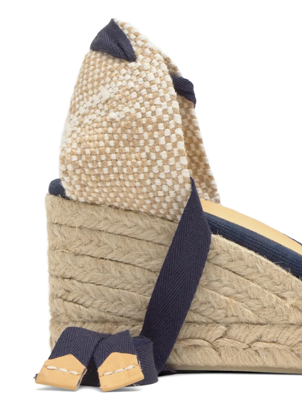 Castañer Chiara canvas espadrilles met sleehak Blauw