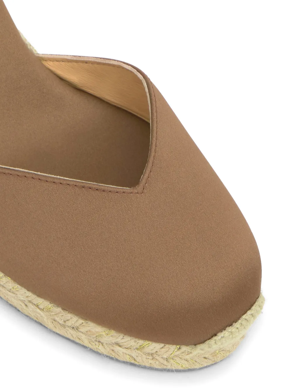 Castañer Chiara espadrilles met strik Bruin