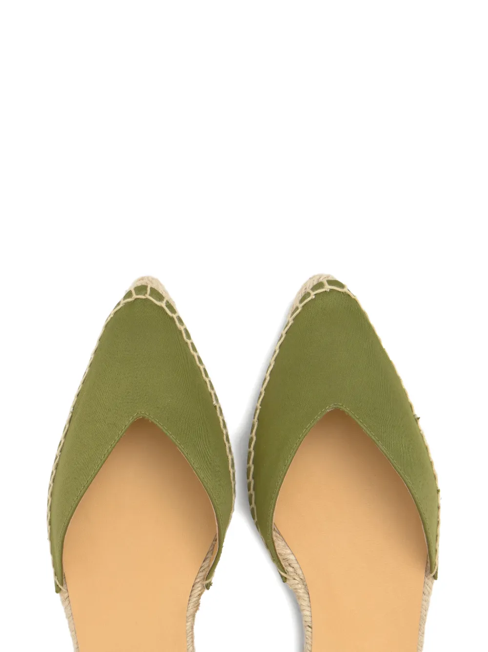 Castañer Brava espadrilles met veters Groen
