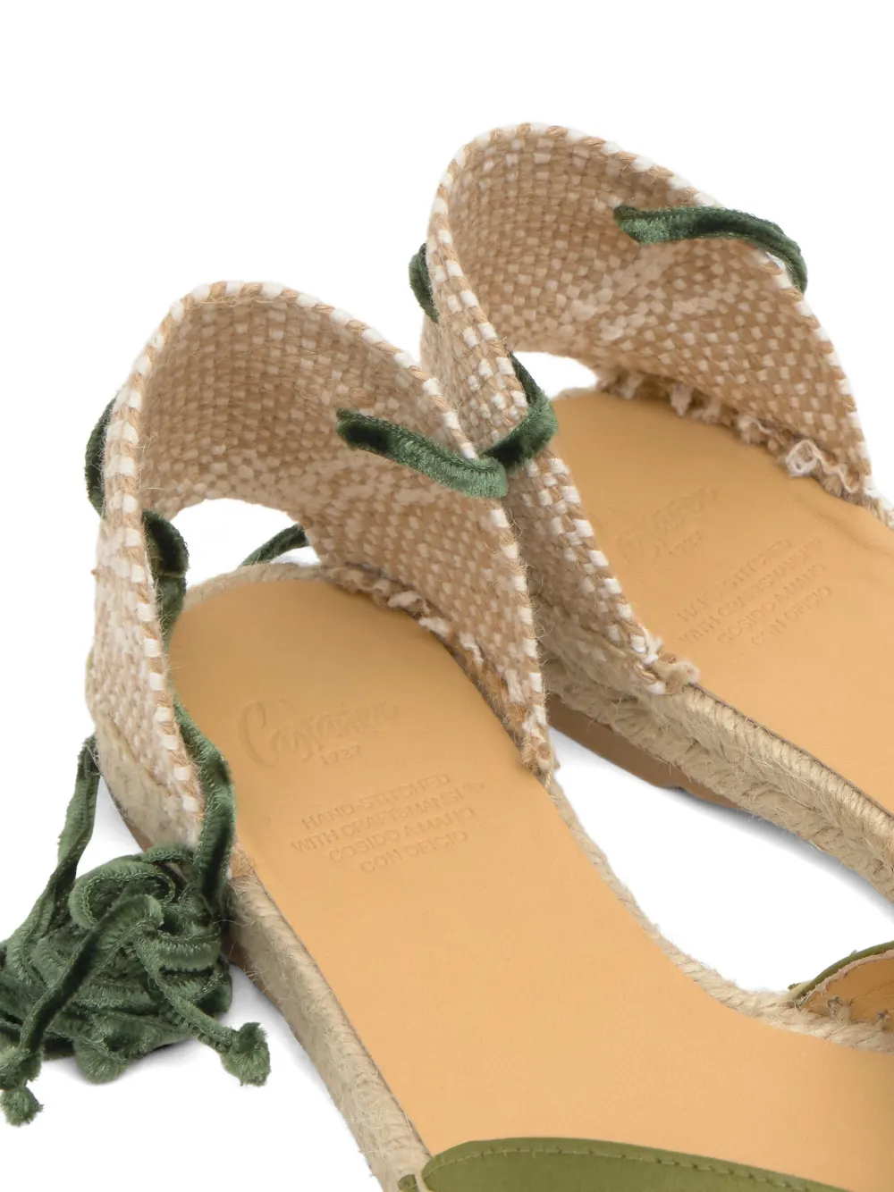 Castañer Brava espadrilles met veters Groen