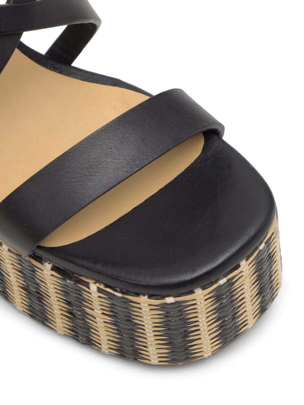Castañer Felisa sandalen met plateauzool Zwart