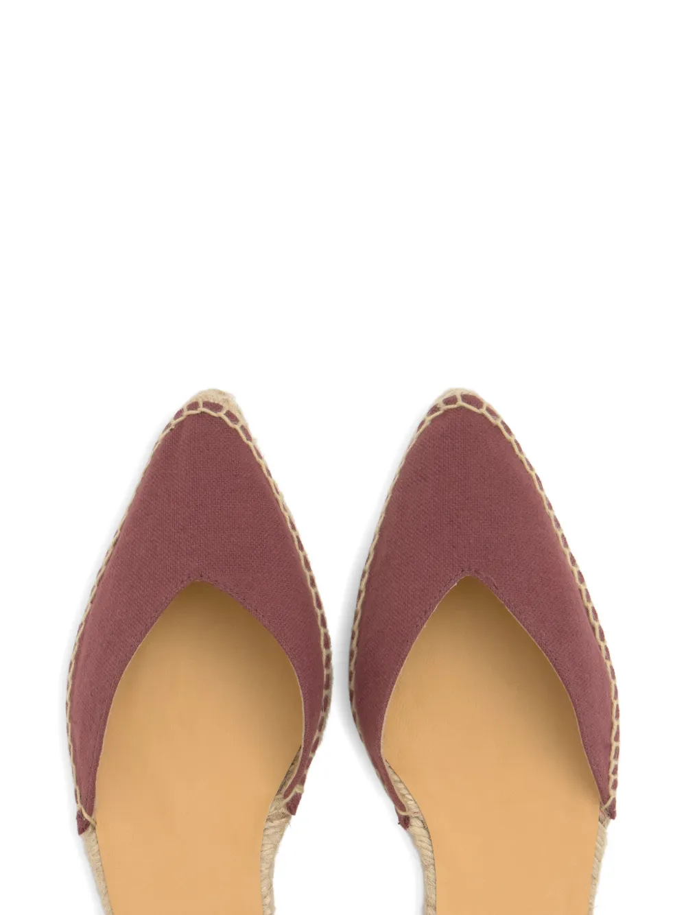 Castañer Brava espadrilles met veters Rood