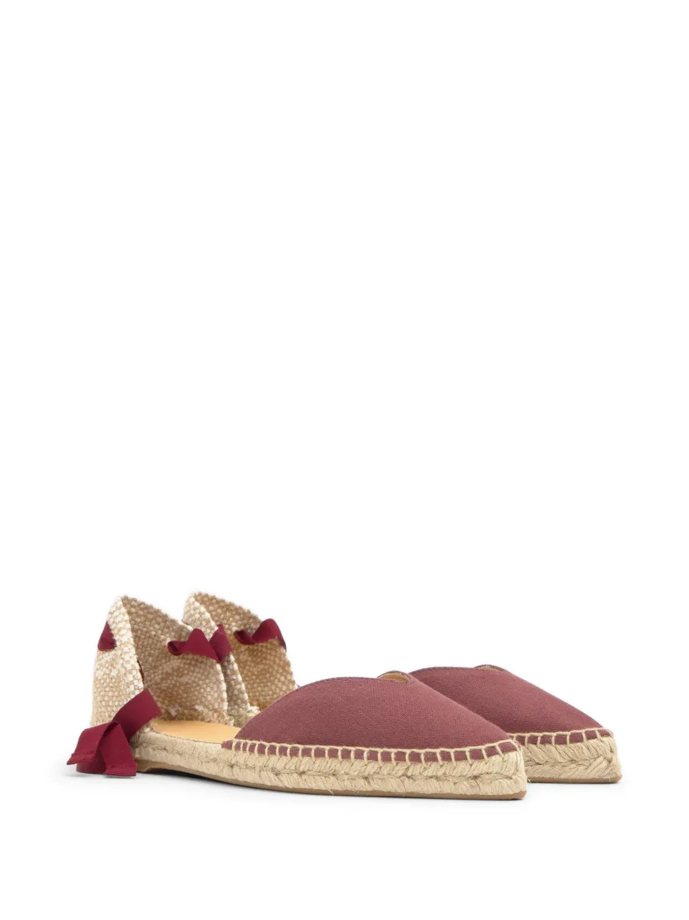 Castañer Brava espadrilles met veters Rood