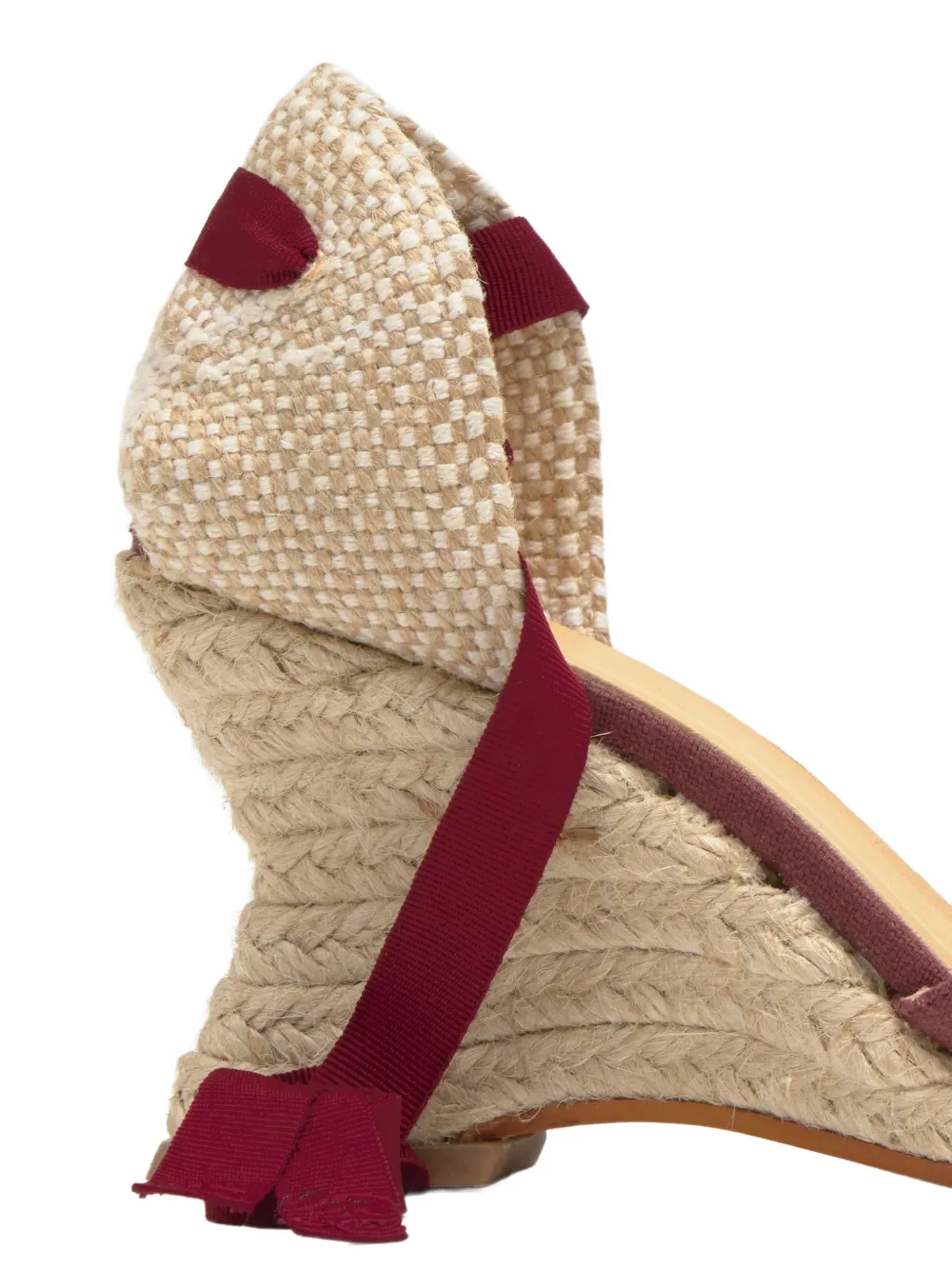 Castañer Jud espadrilles met sleehak Rood
