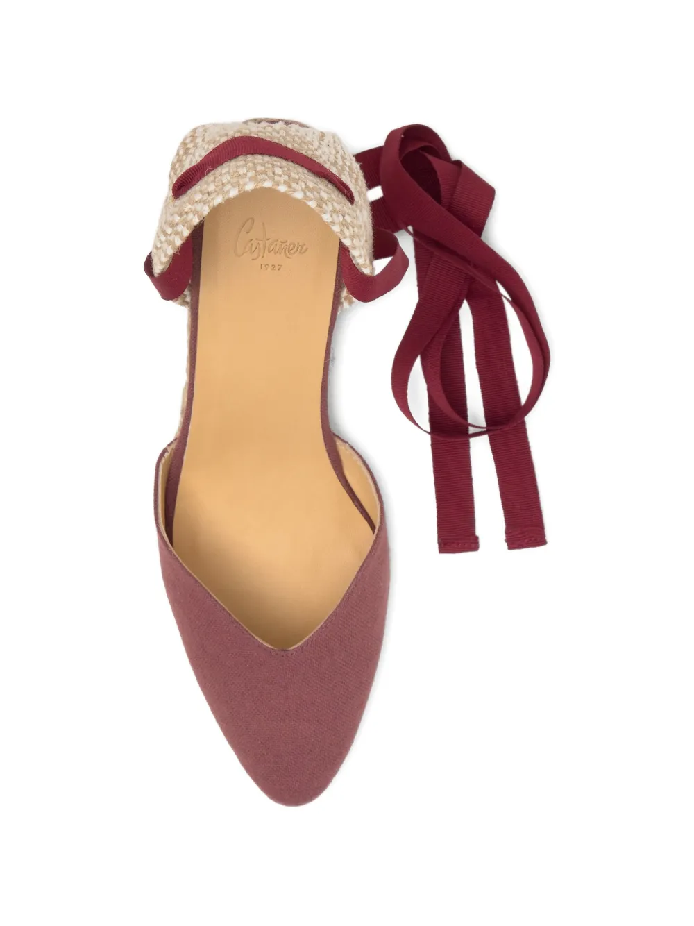 Castañer Jud espadrilles met sleehak Rood