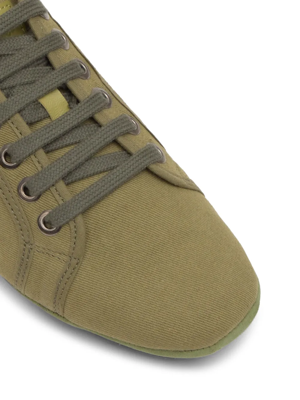 Castañer Lexi sneakers met jute hak Groen
