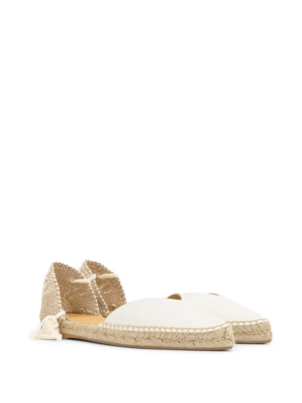 Castañer Brava espadrilles met veters Wit