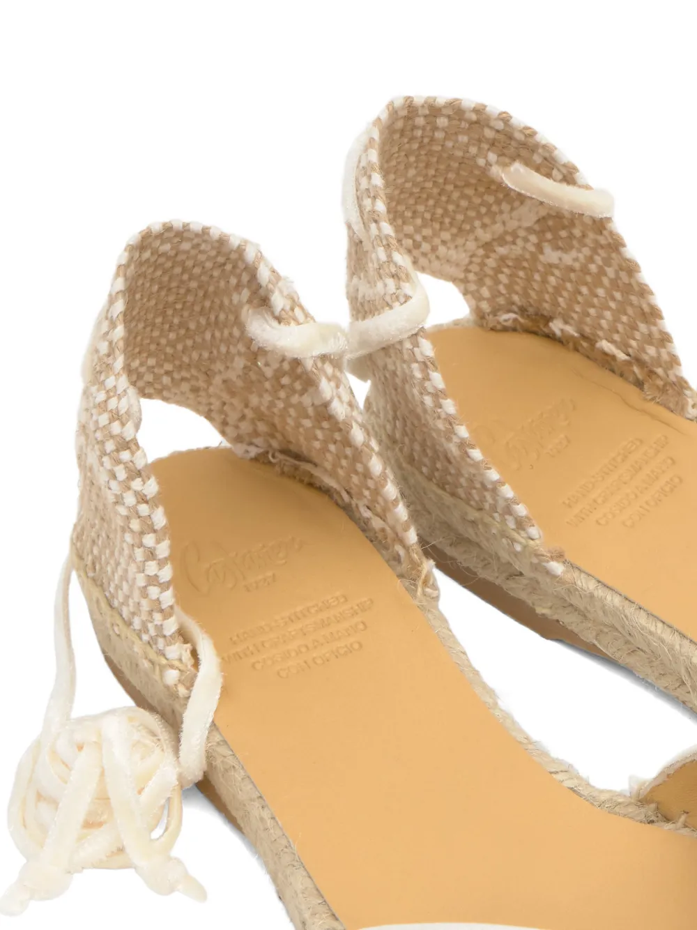 Castañer Brava espadrilles met veters Wit