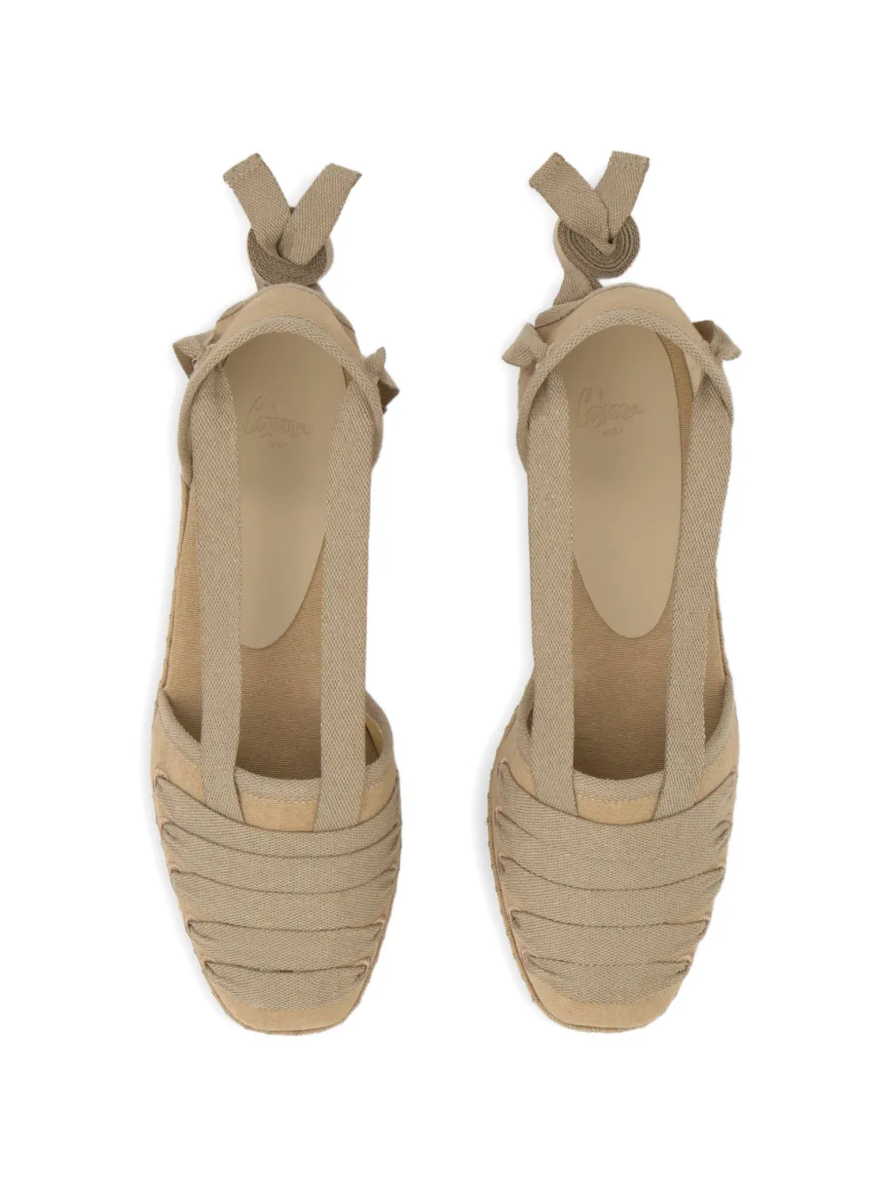 Castañer Glen espadrilles met striksluiting Beige